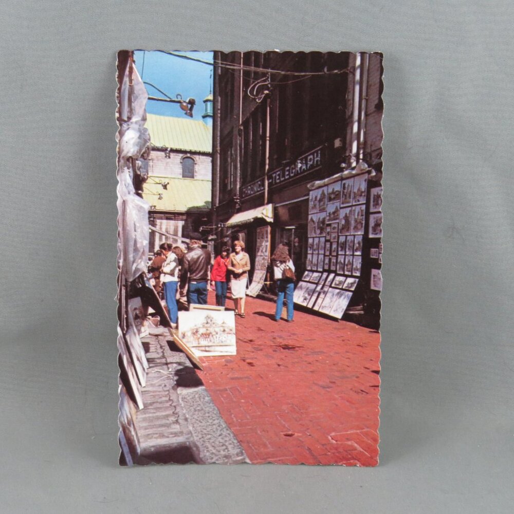 Vintage Postcard - Tresor Road Quebec City - Dexter Press